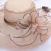 ES_ Lady Wide Brim Flower Sun Hat  Wedding Tea Party Church Travel Cap Clev  eb-13399195